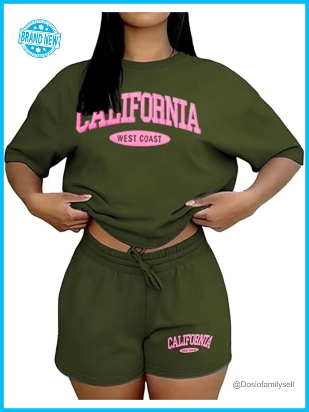 Women 2 Piece Lounge Outfit Graphic Print T Shirt Shorts Set Matching